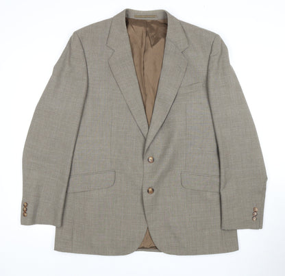 Creation Luis Fable Men's Beige Blazer, Size 42R, Single-Breasted