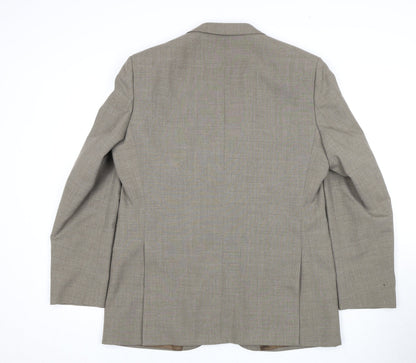 Creation Luis Fable Men's Beige Blazer, Size 42R, Single-Breasted
