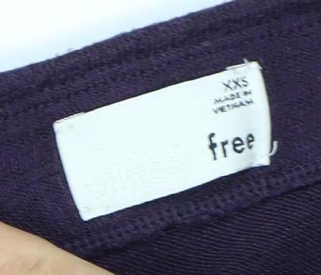 Free Women's Purple Skirt Size 2XS Stylish Stretch