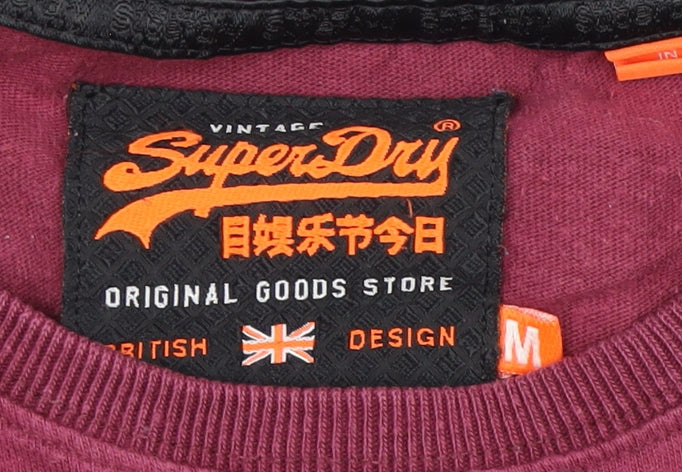 Superdry Men's Multicoloured Medium Crew Neck Long Sleeve T-Shirt