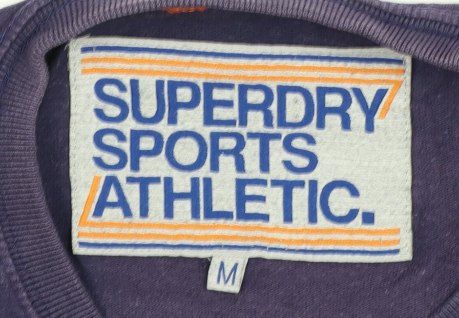 Superdry Men's Blue Graphic Print Sports T-Shirt, M