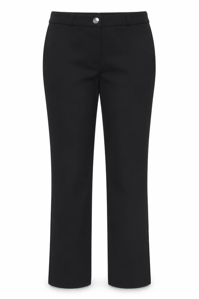 Womens UK Size 10 Mango Slim Fit Casual Black Trousers
