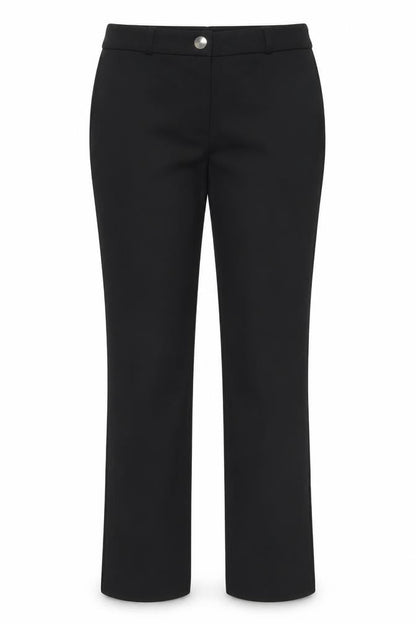 Womens UK Size 10 Mango Slim Fit Casual Black Trousers