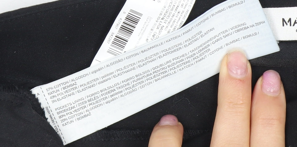 Mango Women's Black Skinny Trousers Size 10