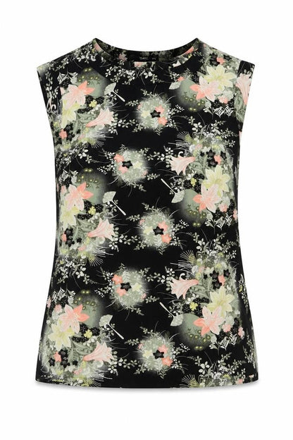 Womens UK Size 10 Oasis Black Camisole Blouse