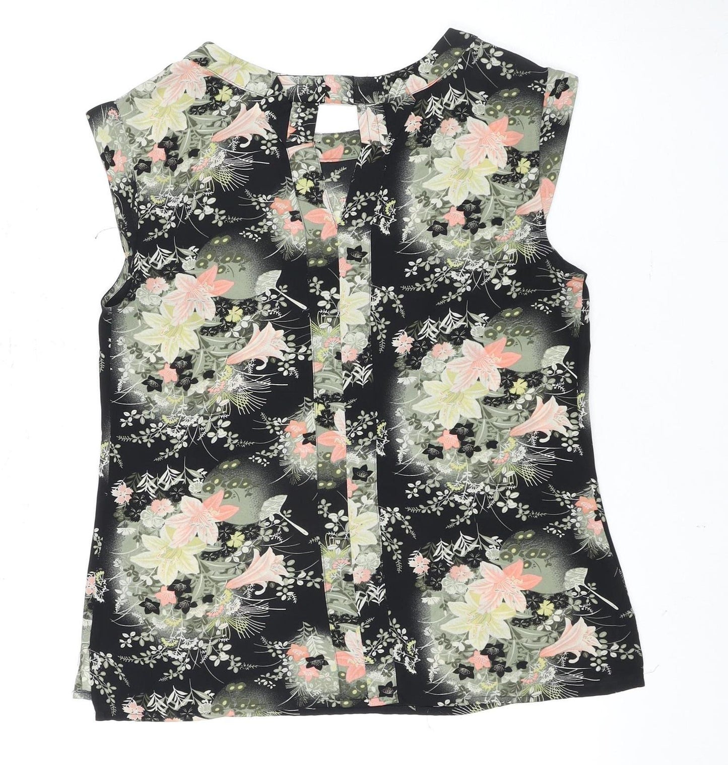 Womens UK Size 10 Oasis Black Camisole Blouse