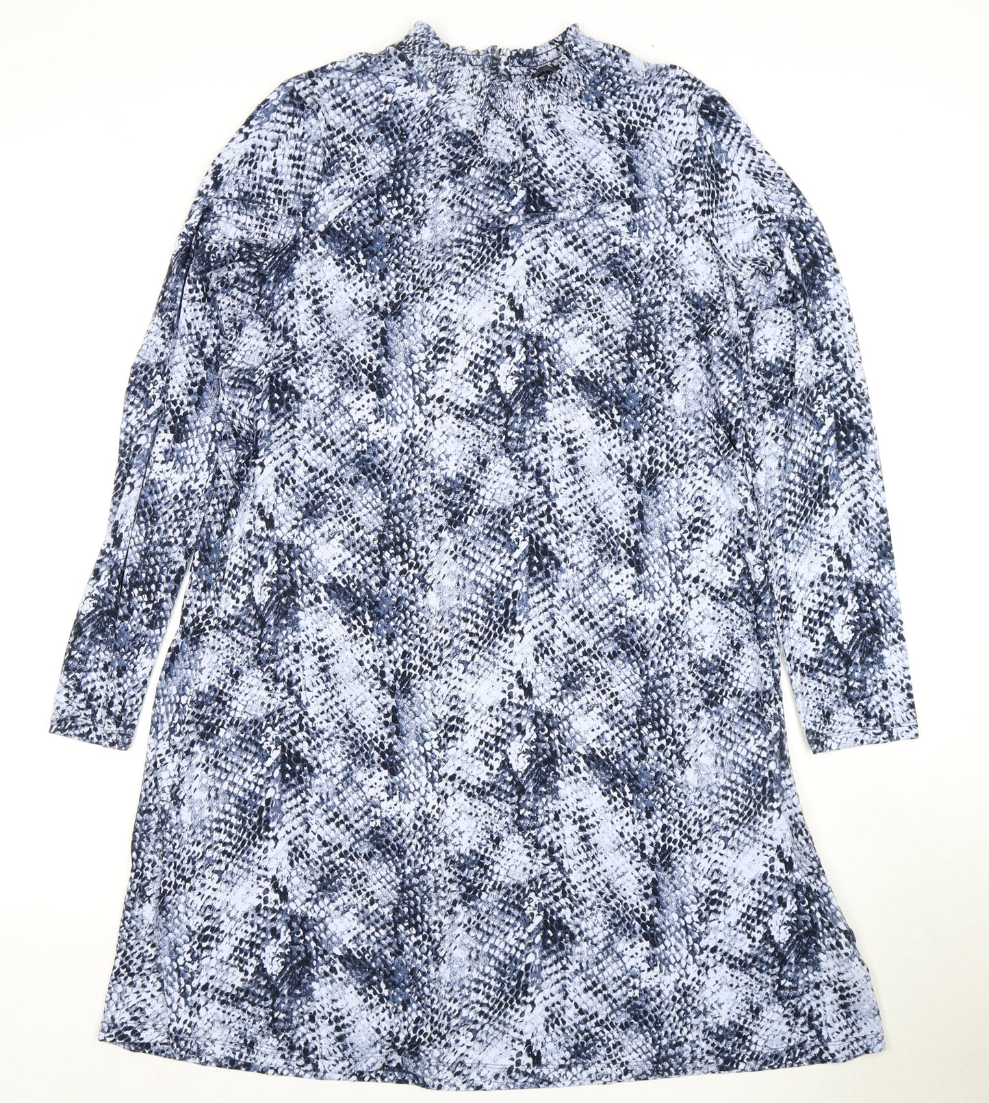 Marks and Spencer Blue Animal Print Dress, 14, Women