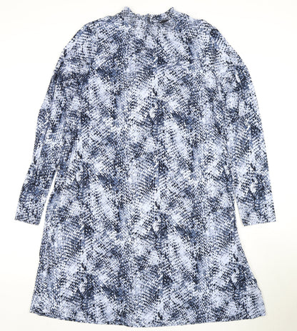 Marks and Spencer Blue Animal Print Dress, 14, Women