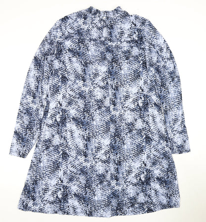 Marks and Spencer Blue Animal Print Dress, 14, Women