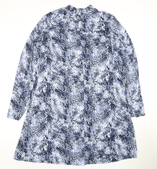Marks and Spencer Blue Animal Print Dress, 14, Women