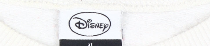 Womens UK Size M Disney White Pullover Sweatshirt