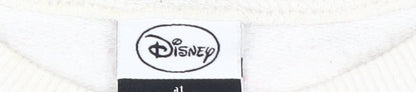 Womens UK Size M Disney White Pullover Sweatshirt