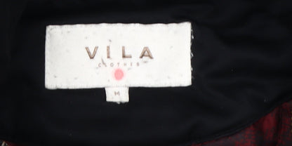 Womens UK Size M VILA Black Parka Coat