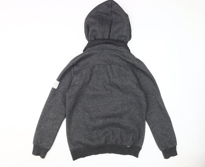 Bu Zhiliang Pin Men's Grey Hoodie, Size M, Pullover, Logo