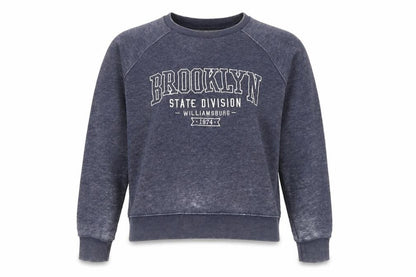 Front view of Next unisex adults blue pullover sweatshirt, size 12