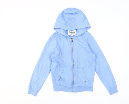 Marks and Spencer Girls Blue Full Zip Hoodie 10-11 Years