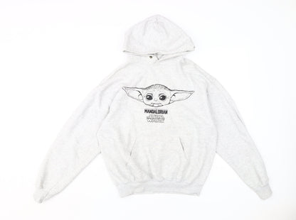 Primark Boys Grey Star Wars Pullover Hoodie M