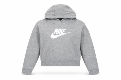 Nike Girls Grey XL Pullover Hoodie with Logo