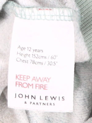 John Lewis Girls Green Pullover Sweatshirt, Size 12 Years