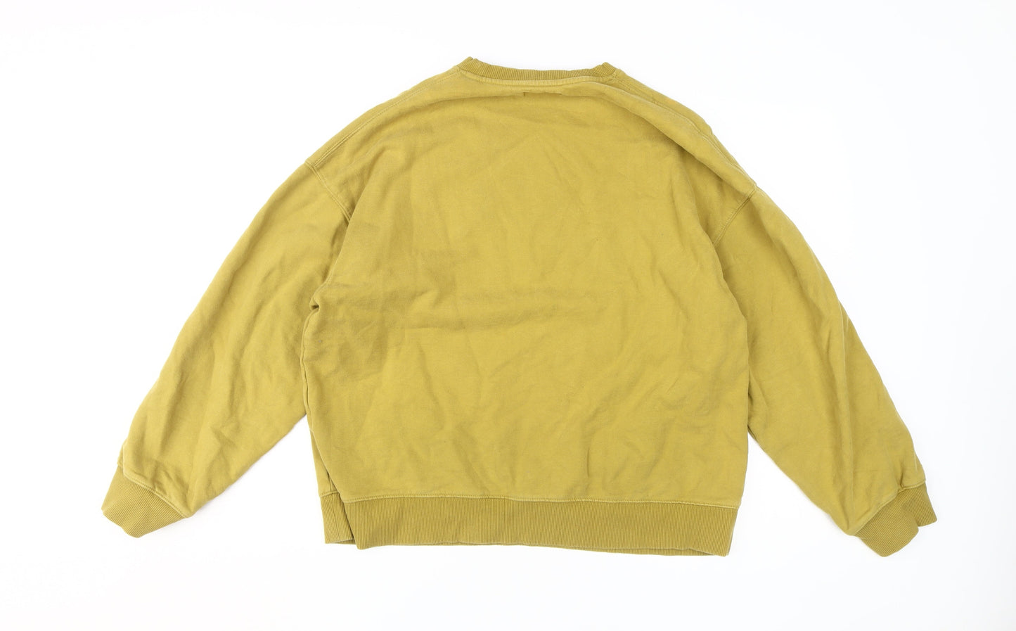 Topman Men's Gold Pullover Sweatshirt - Medium