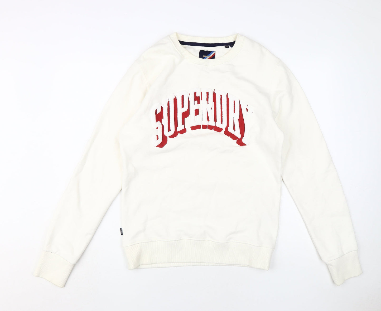 Superdry Men's White Pullover Sweatshirt S