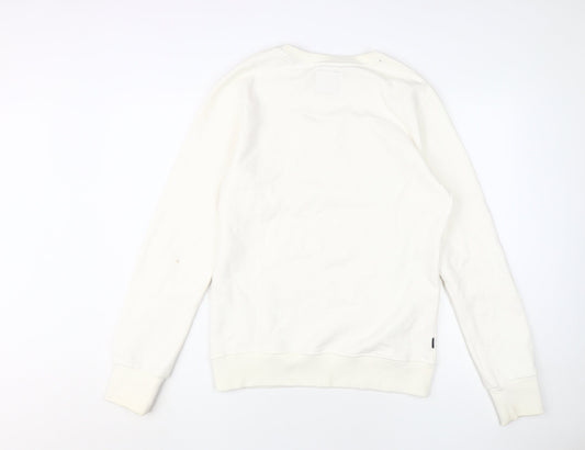 Superdry Men's White Pullover Sweatshirt S