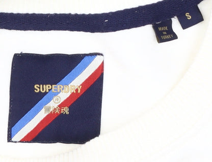 Superdry Men's White Pullover Sweatshirt S