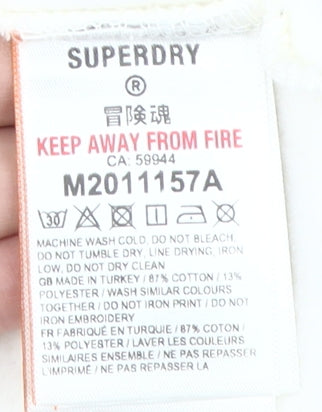 Superdry Men's White Pullover Sweatshirt S