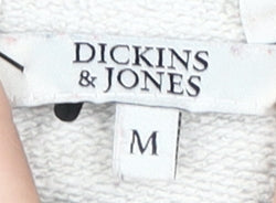 Dickins & Jones Women's Grey Floral Pullover Sweatshirt M
