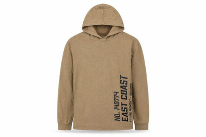 H&M Boys Brown Pullover Hoodie, Size 14 Years, Graphic Print