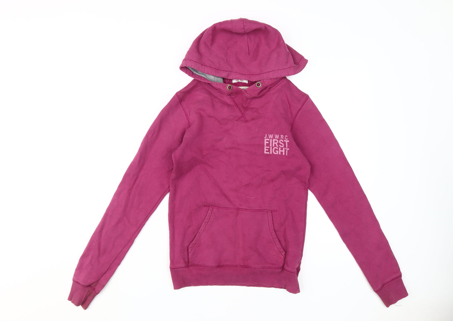Womens UK Size 8 Jack Wills Pink Pullover Hoodie