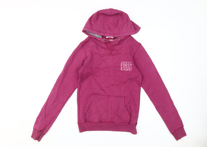 Womens UK Size 8 Jack Wills Pink Pullover Hoodie