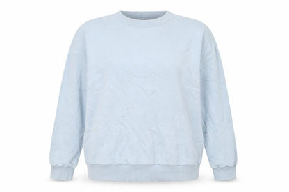 Front view of Collusion Blue Crew Neck Sweatshirt M unisex