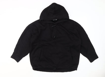 Zara Women's Black Pullover Hoodie M