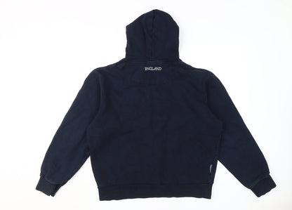 Mens UK Size L England Blue Pullover Hoodie