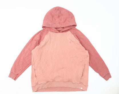 Mens UK Size L Fat Face Pink Pullover Hoodie