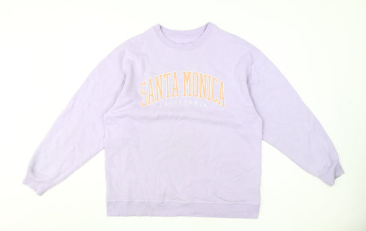 Mens UK Size S Hollister Purple Pullover Sweatshirt