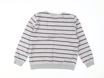 Unisex Adults UK Size L Harry Potter Grey Pullover Sweatshirt
