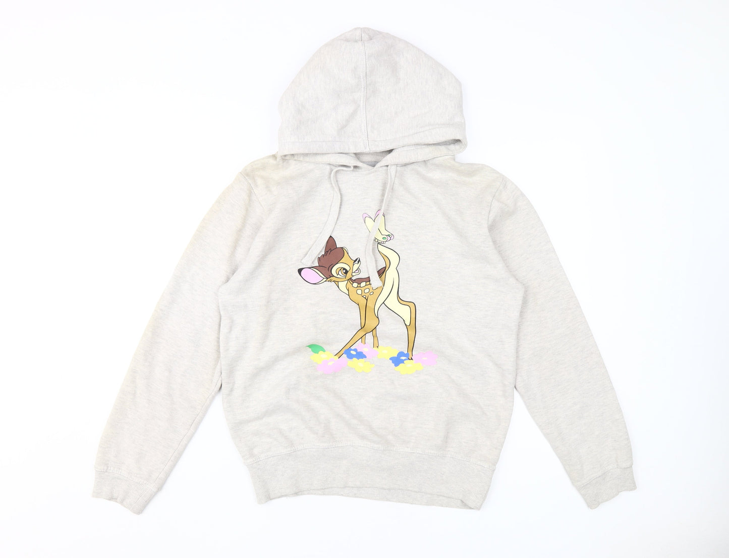 Womens UK Size 12 Disney Beige Pullover Hoodie