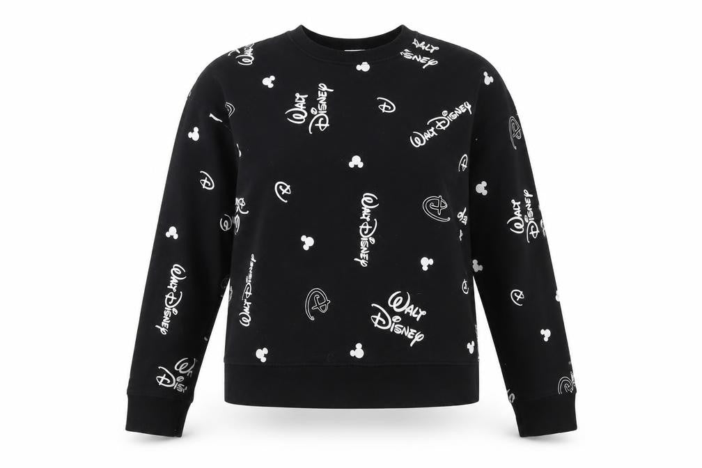 Womens UK Size 2XS Disney Black Pullover Sweatshirt