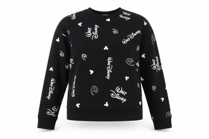 Womens UK Size 2XS Disney Black Pullover Sweatshirt