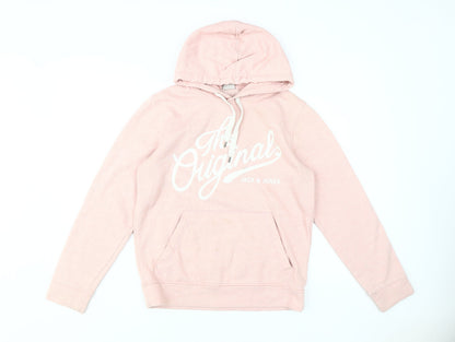 Womens UK Size S JACK & JONES Pink Pullover Hoodie