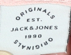 Womens UK Size S JACK & JONES Pink Pullover Hoodie