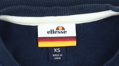 Mens UK Size XS ellesse Blue Pullover Sweatshirt