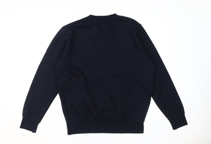 PrettyLittleThing Women's Blue Medium Brooklyn Pullover Sweatshirt