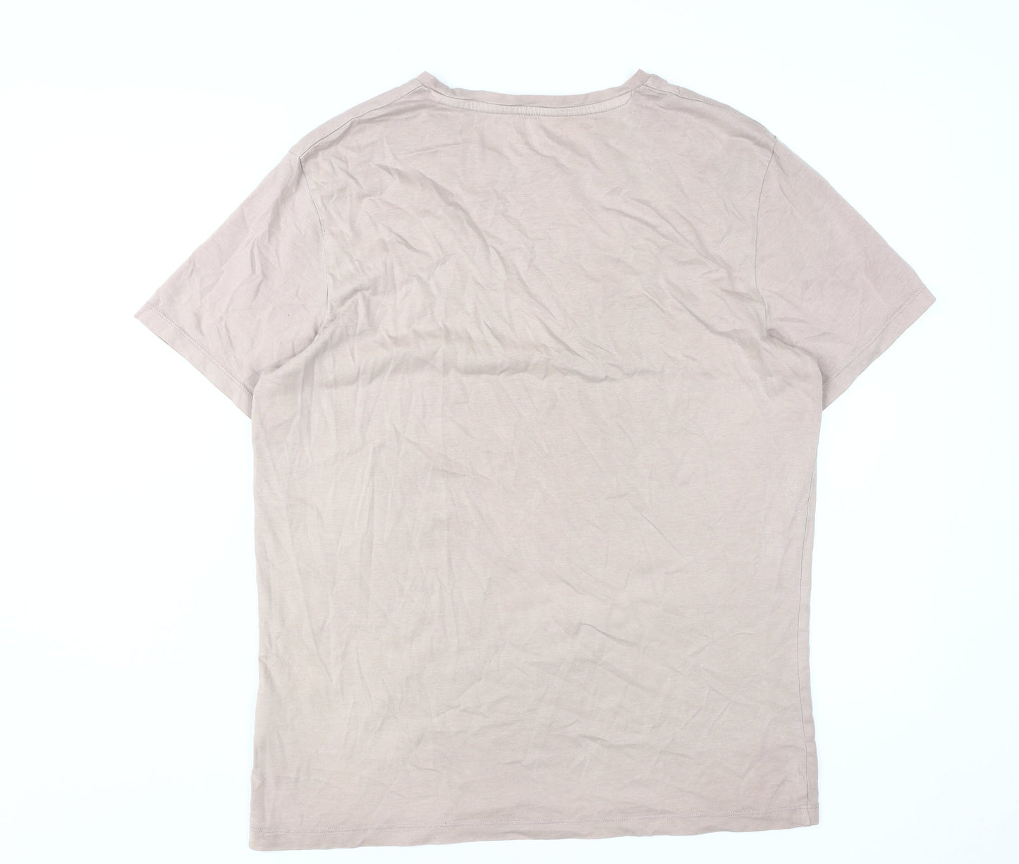 Mens UK Size L JACK & JONES Beige  T-Shirt