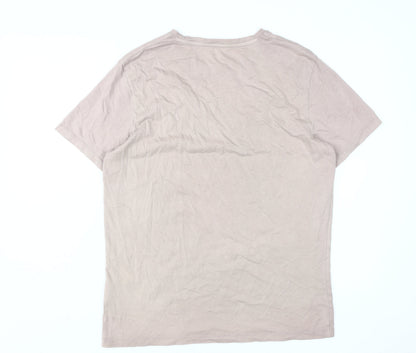Mens UK Size L JACK & JONES Beige  T-Shirt
