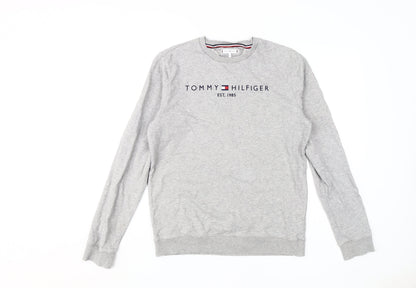 Tommy Hilfiger Boys Grey Logo Sweatshirt - Size 16 Casual
