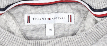 Tommy Hilfiger Boys Grey Logo Sweatshirt - Size 16 Casual