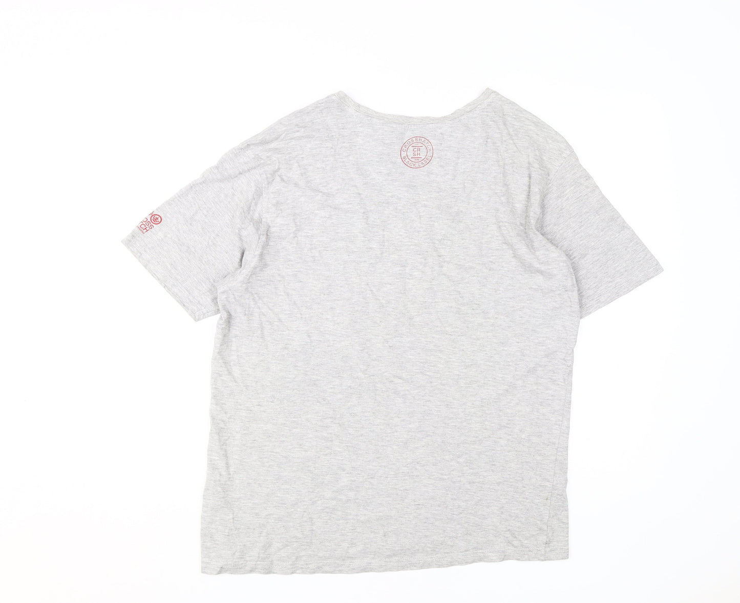 Mens UK Size L Crosshatch Grey  T-Shirt
